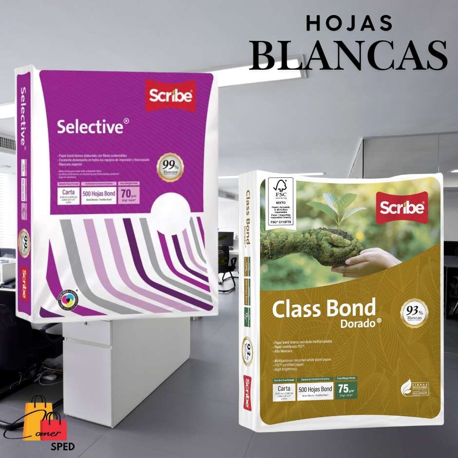 PAQUETE DE HOJAS BLANCAS