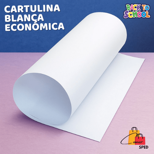 CARTULINA BLANCA ECON脫MICA