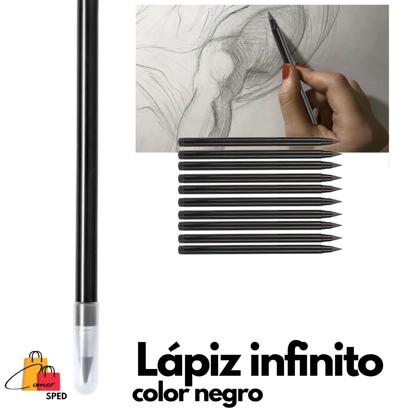 LÁPIZ INFINITO COLOR NEGRO