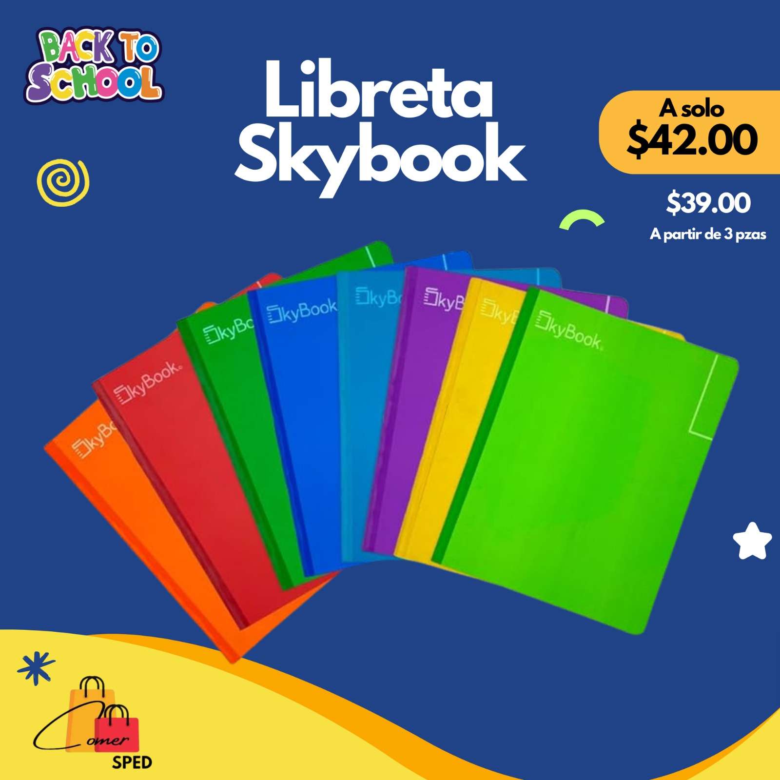 LIBRETA SKYBOOK COSIDA 📝✍🏻📒📚