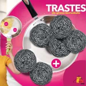 FIBRA PARA LAVAR TRASTES (2 PZAS)