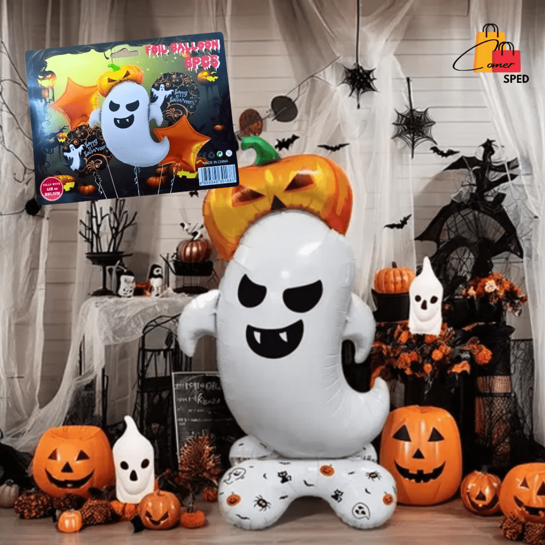SET DE GLOBOS HALLOWEEN FANTASMA
