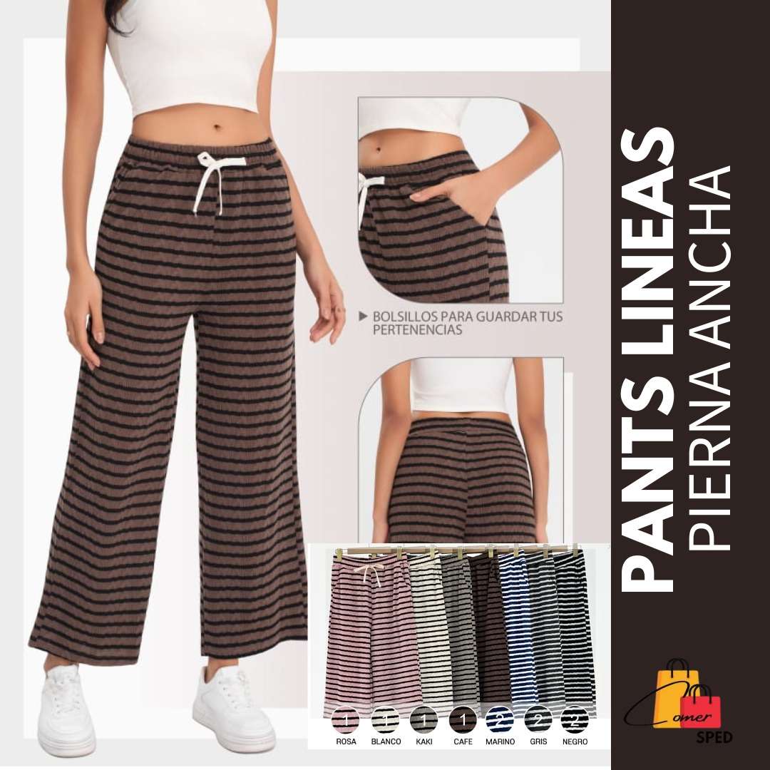 PANTS LINEAS PIERNA ANCHA