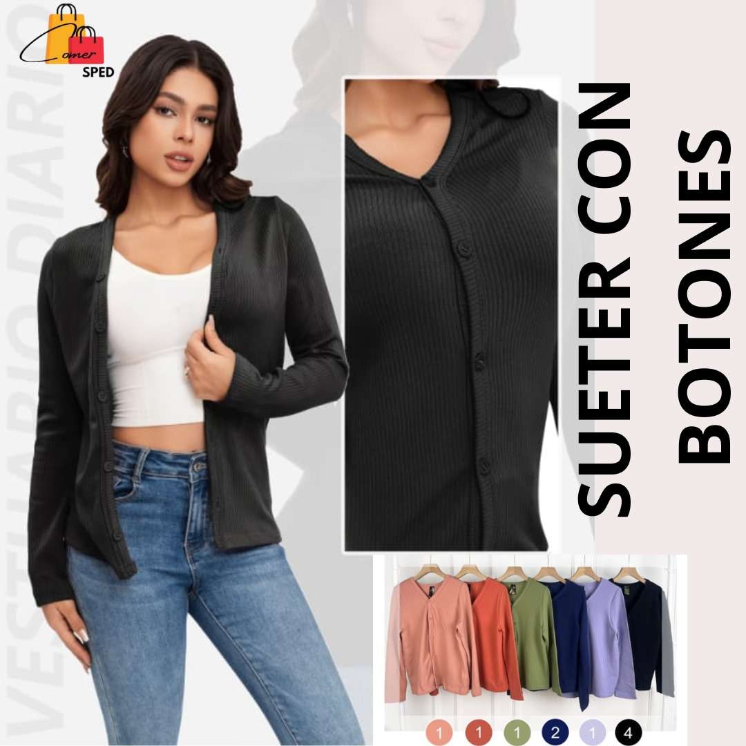 SUETER CON BOTONES