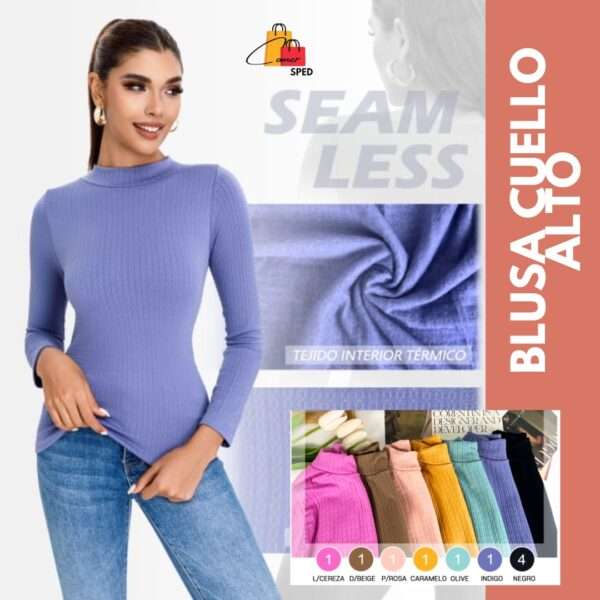 BLUSA CUELLO ALTO
