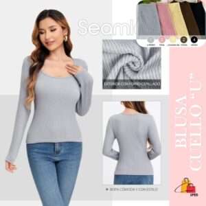 BLUSA CUELLO EN "U"