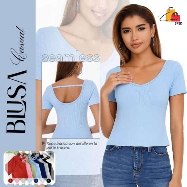 BLUSA CASUAL CORTA