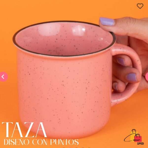 TAZA DISEÑO CON PUNTOS