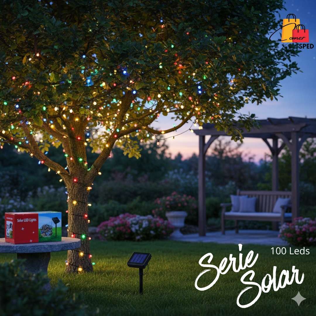 SERIE SOLAR 100 FOCOS 🎄